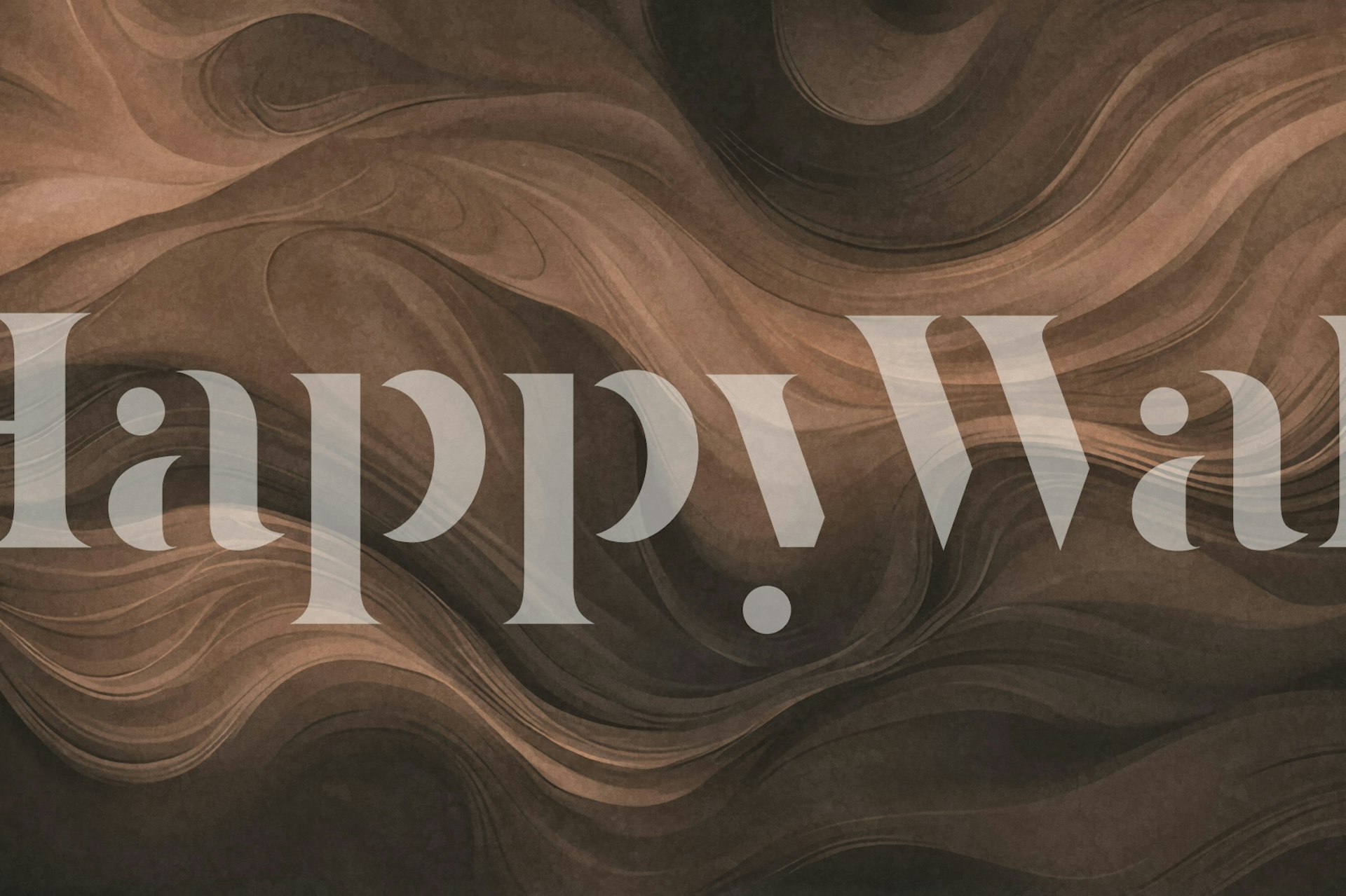 Abstrakcyjna brązowa tapeta w pokoju