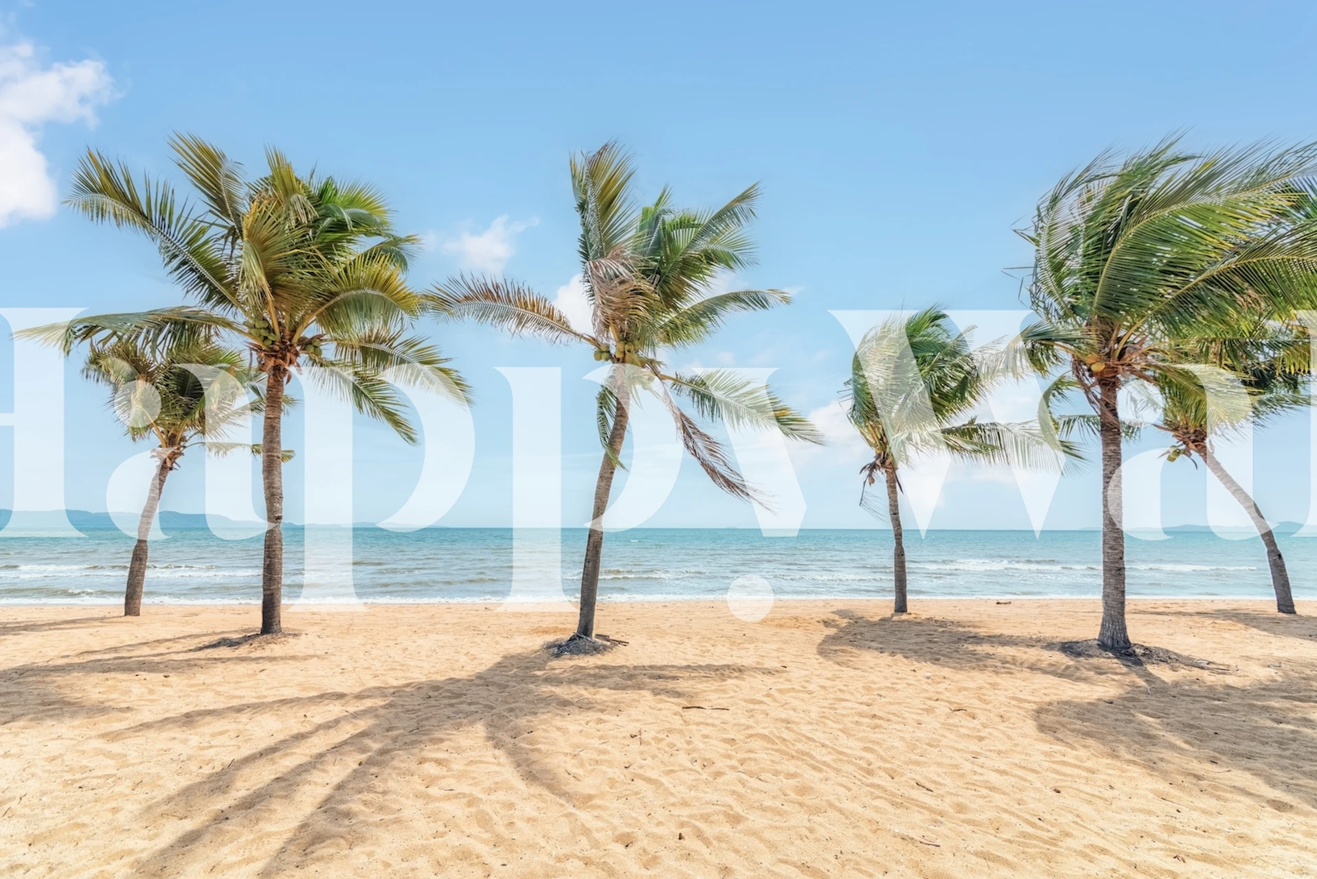 Diseño de papel tapiz con escena de Thailand Beach