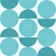 Midcentury Blue Balance Shapes