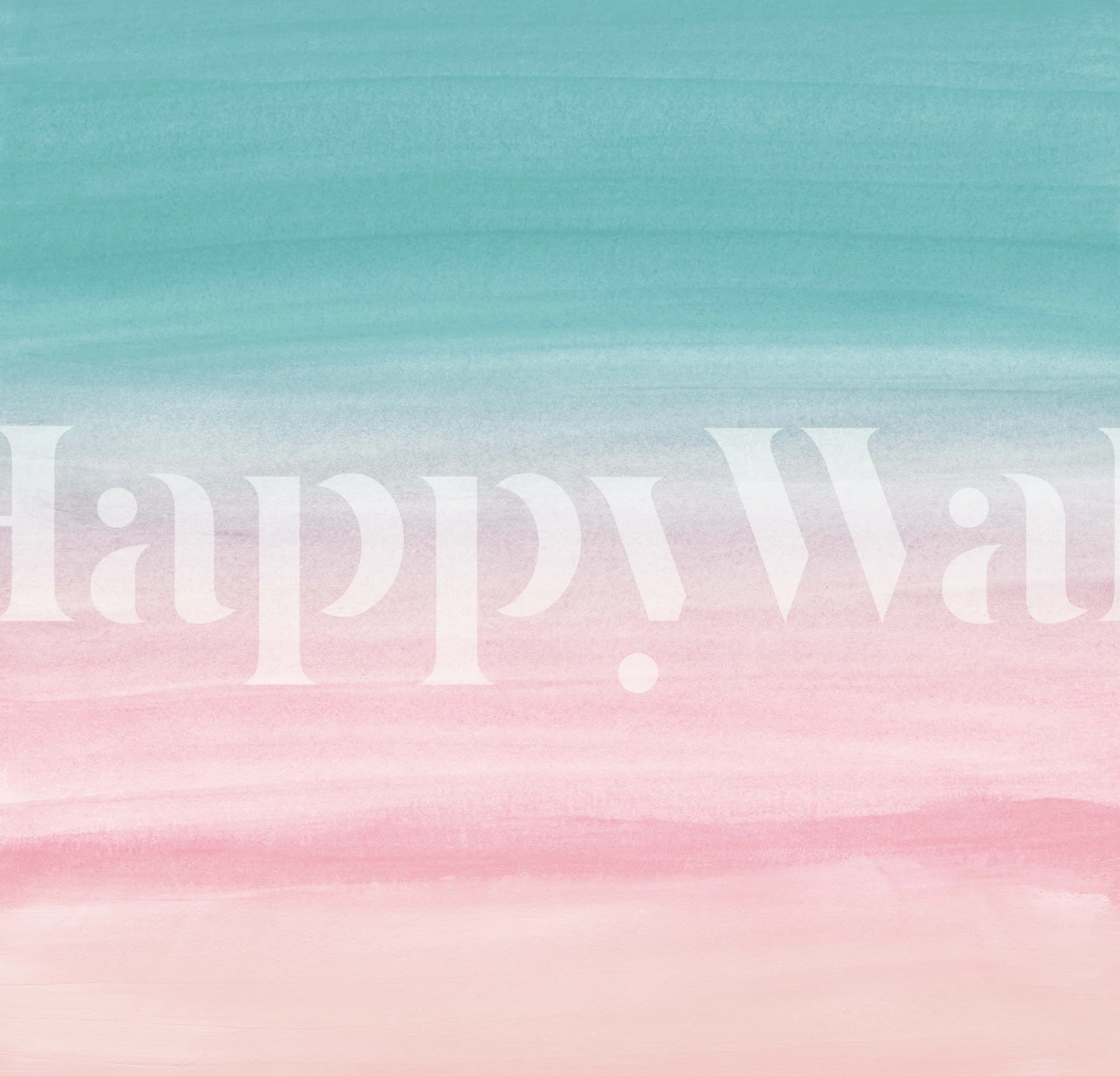 Watercolor abstract wallpaper in a room