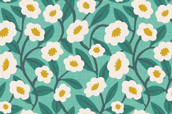Summer Blossom Teal