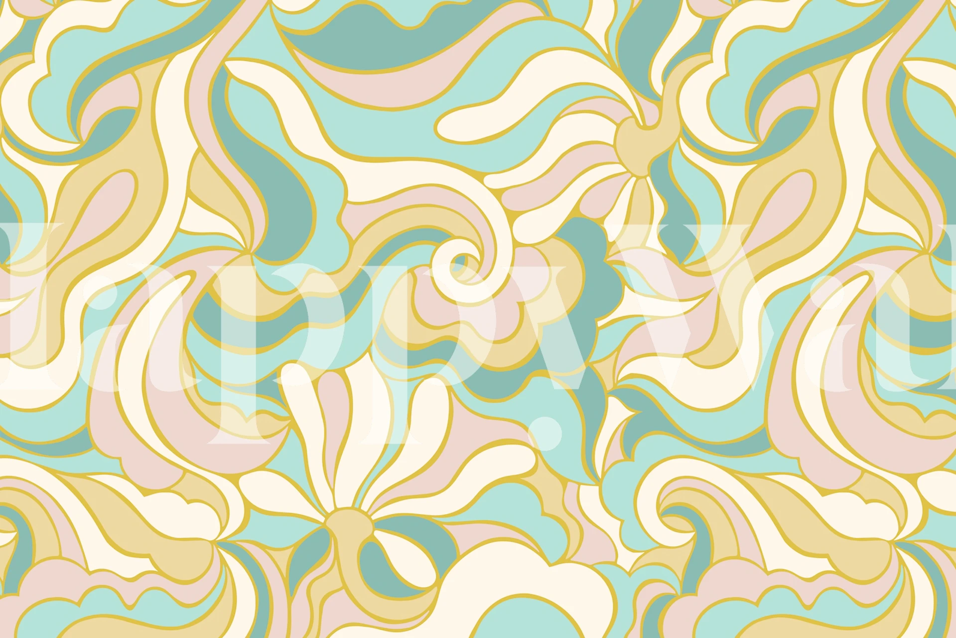 Catalina wallpaper design in a room