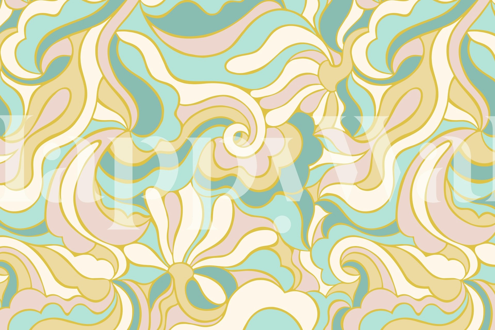 Catalina wallpaper design in a room