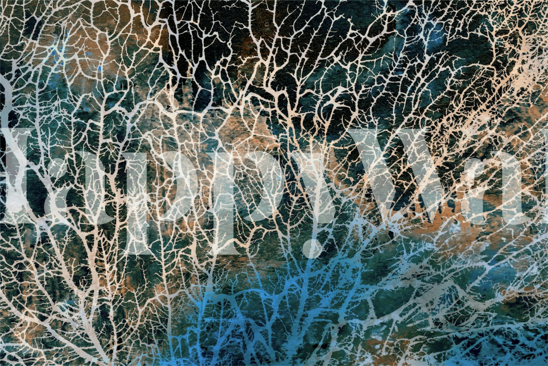 Mysterious Japandi Moss tapeta w pokoju