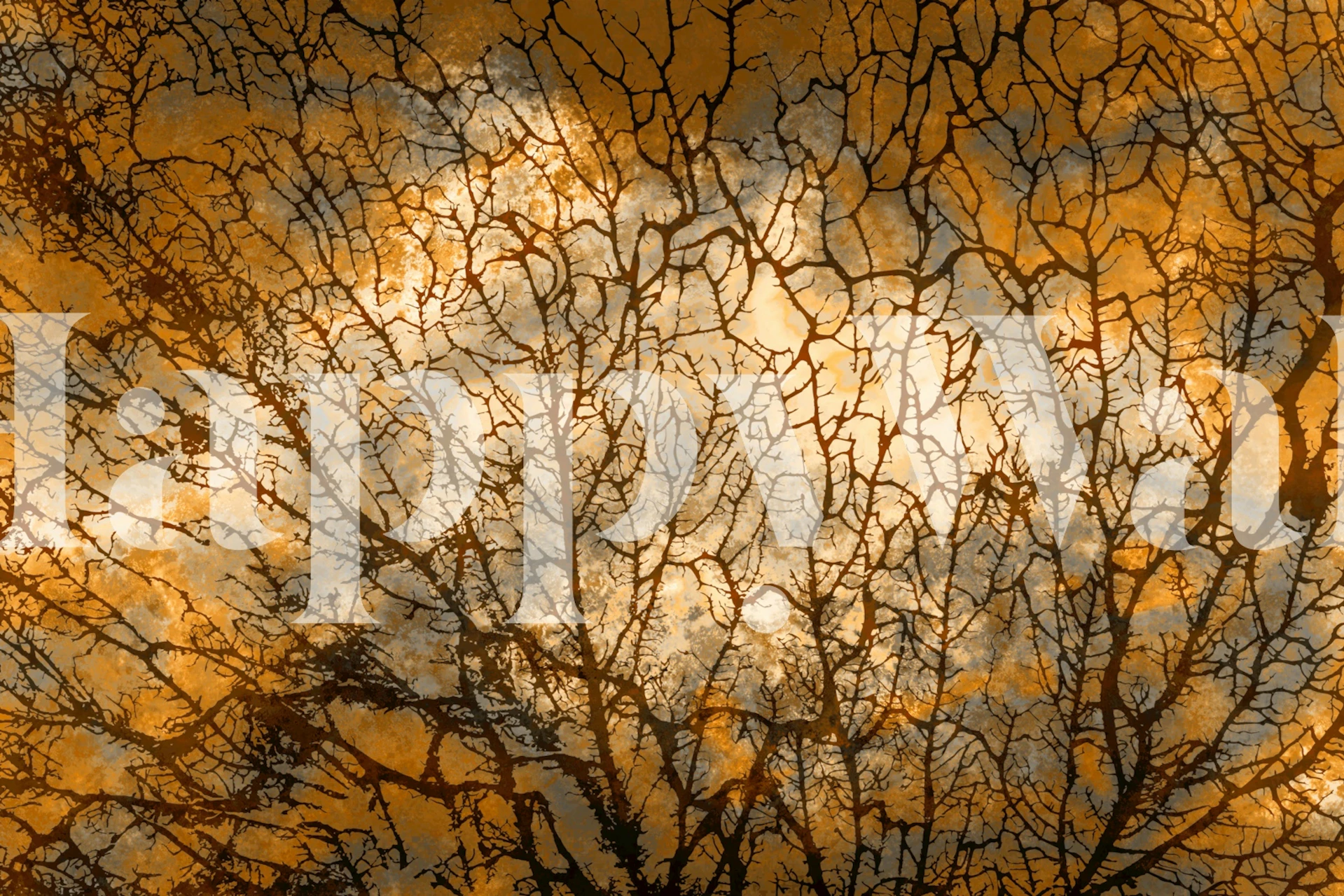 Morning Sun Moss wallpaper displayed in a room