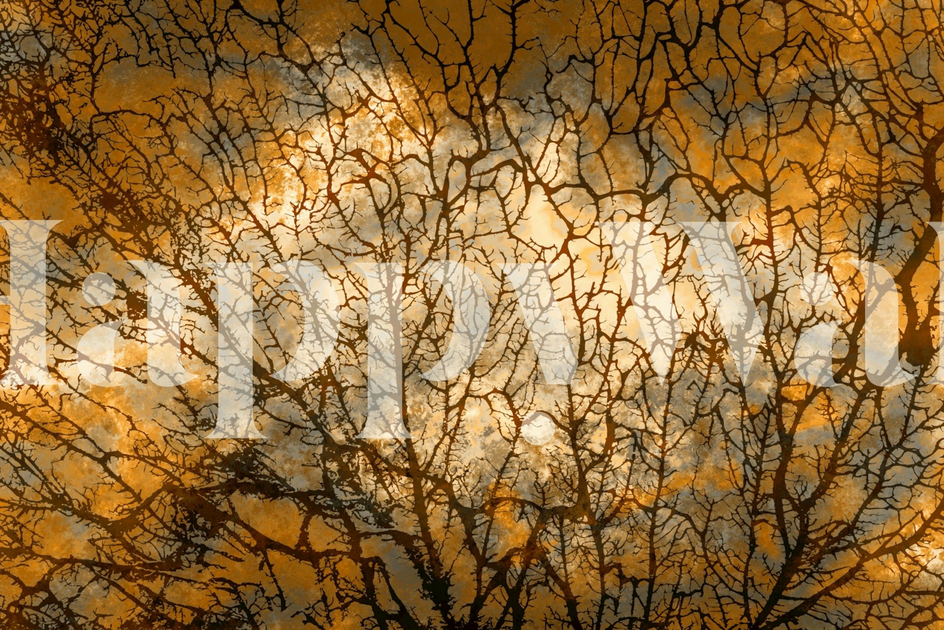 Morning Sun Moss wallpaper displayed in a room