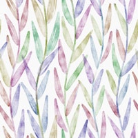 Watercolor Willow Leaves 1 carta da parati