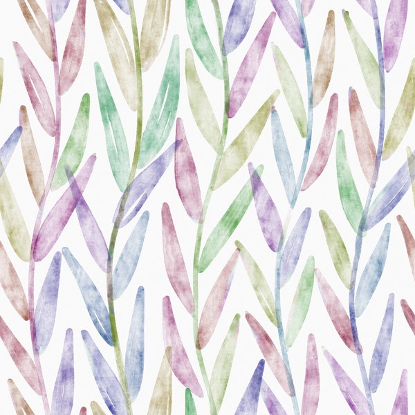 Watercolor Willow Leaves 1