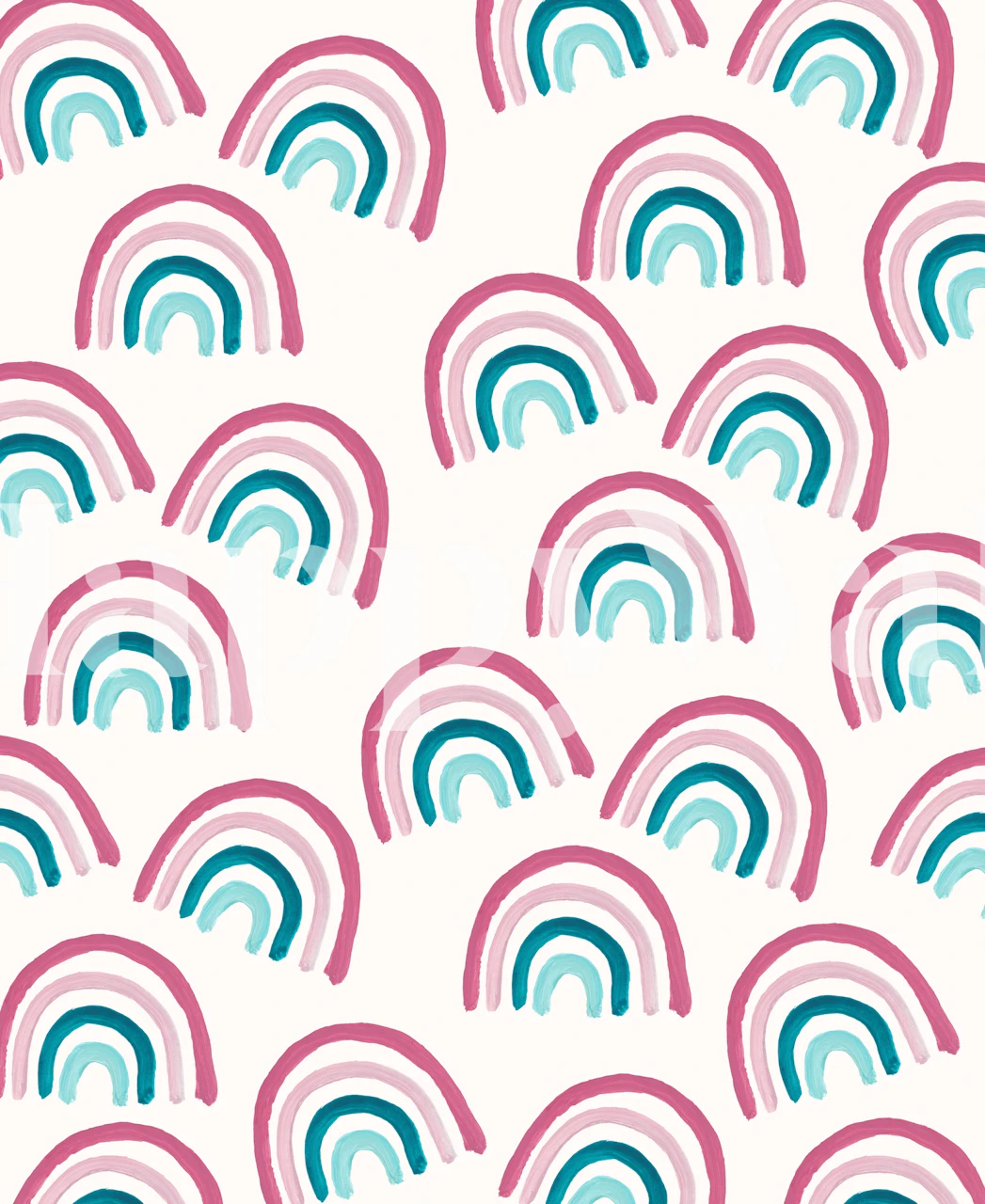 Papier peint mural motif arc-en-ciel coloré pour décoration intérieure