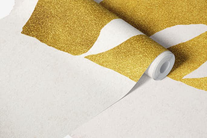 Golden Boho Tropical Vibeswallpaper roll