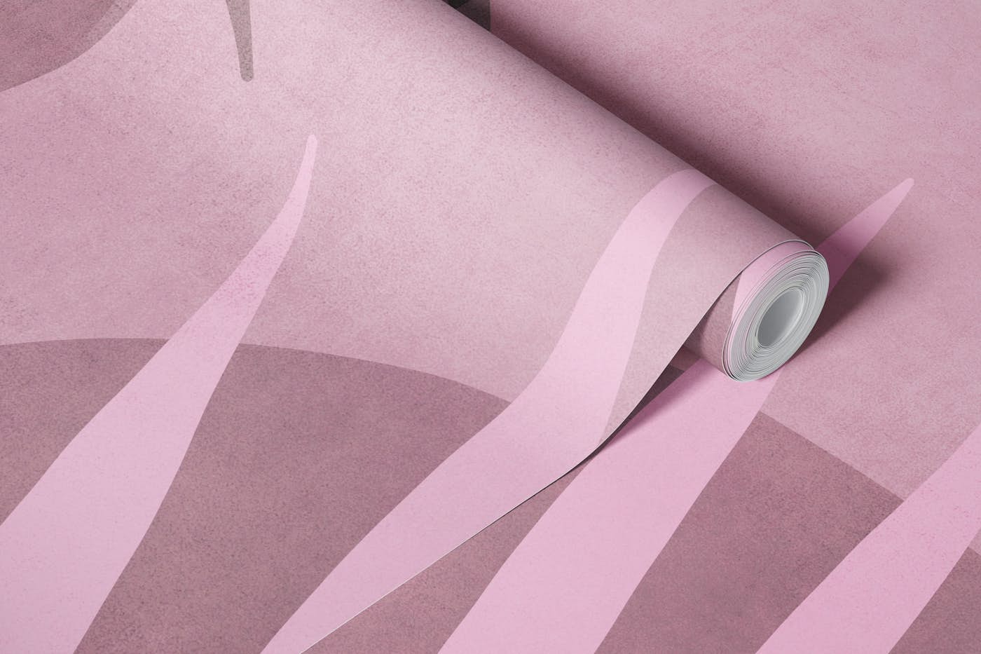 Palm Leaf Serenade Dusty Pink wallpaper roll