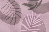 Palm Leaf Serenade Dusty Pink wallpaper