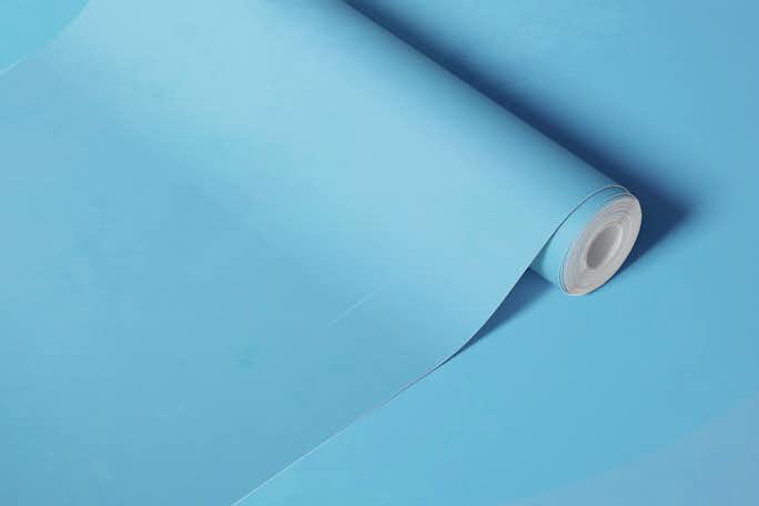 Mid Century Eclectic Calm Vibes In Pastel Aqua Blue Shapeswallpaper roll