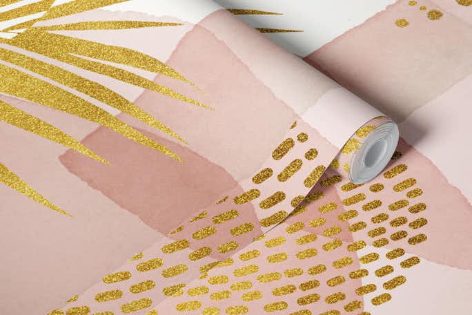Golden Boho Exotic Vibeswallpaper roll