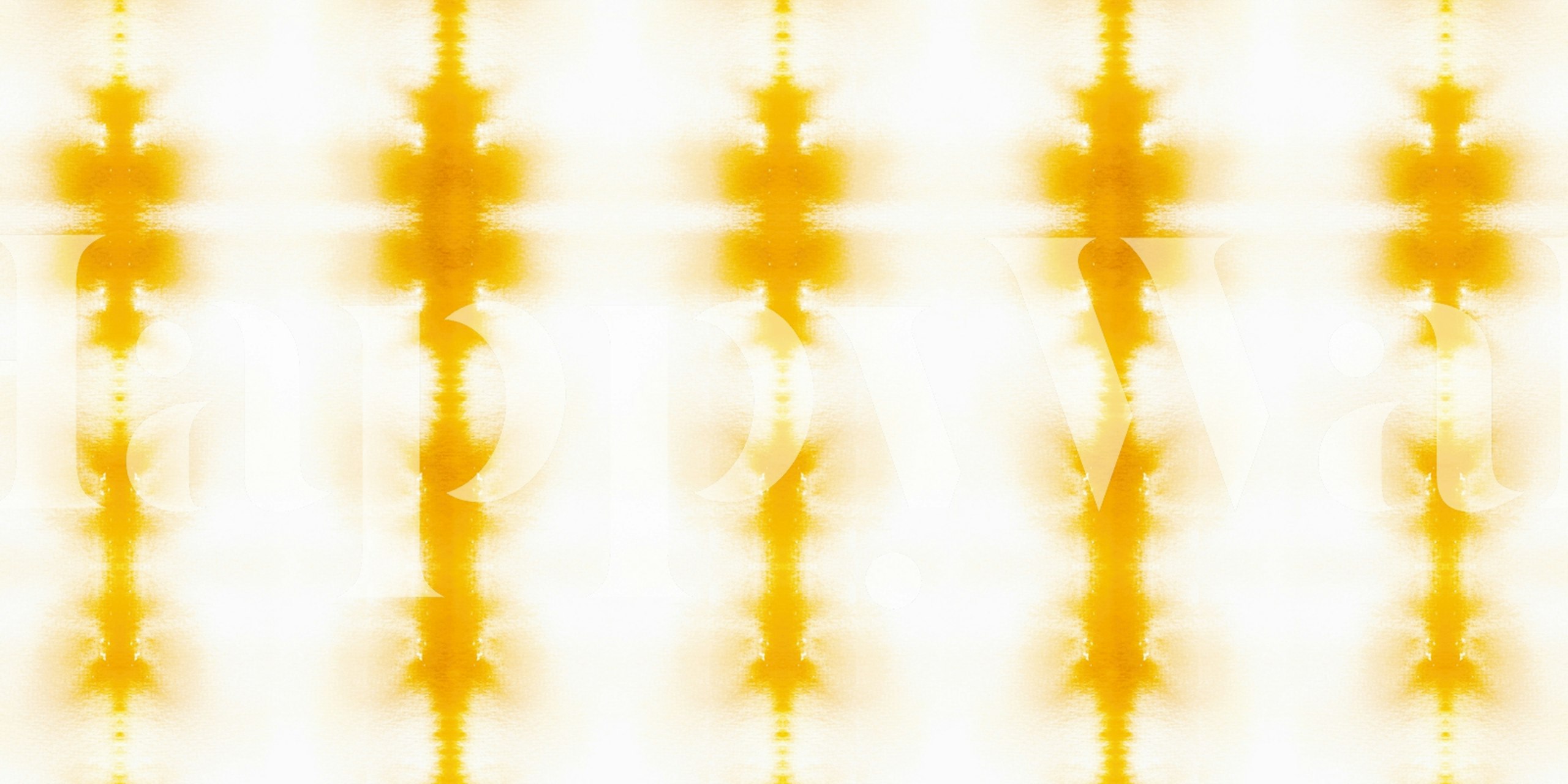 Yellow abstract striped pattern wallpaper