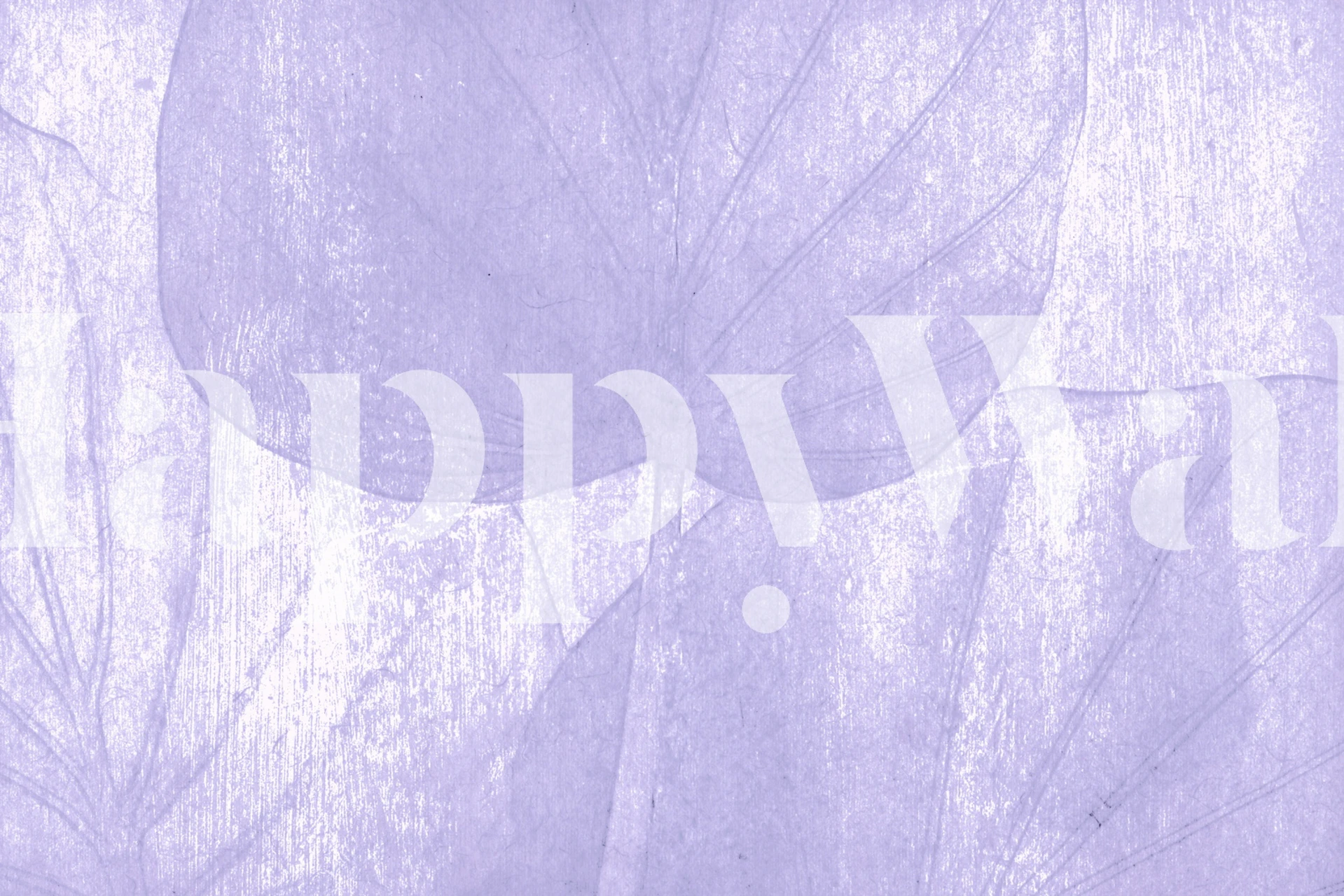 Indigo Blue Japandi Leaf wall mural with hand-drawn style leaves