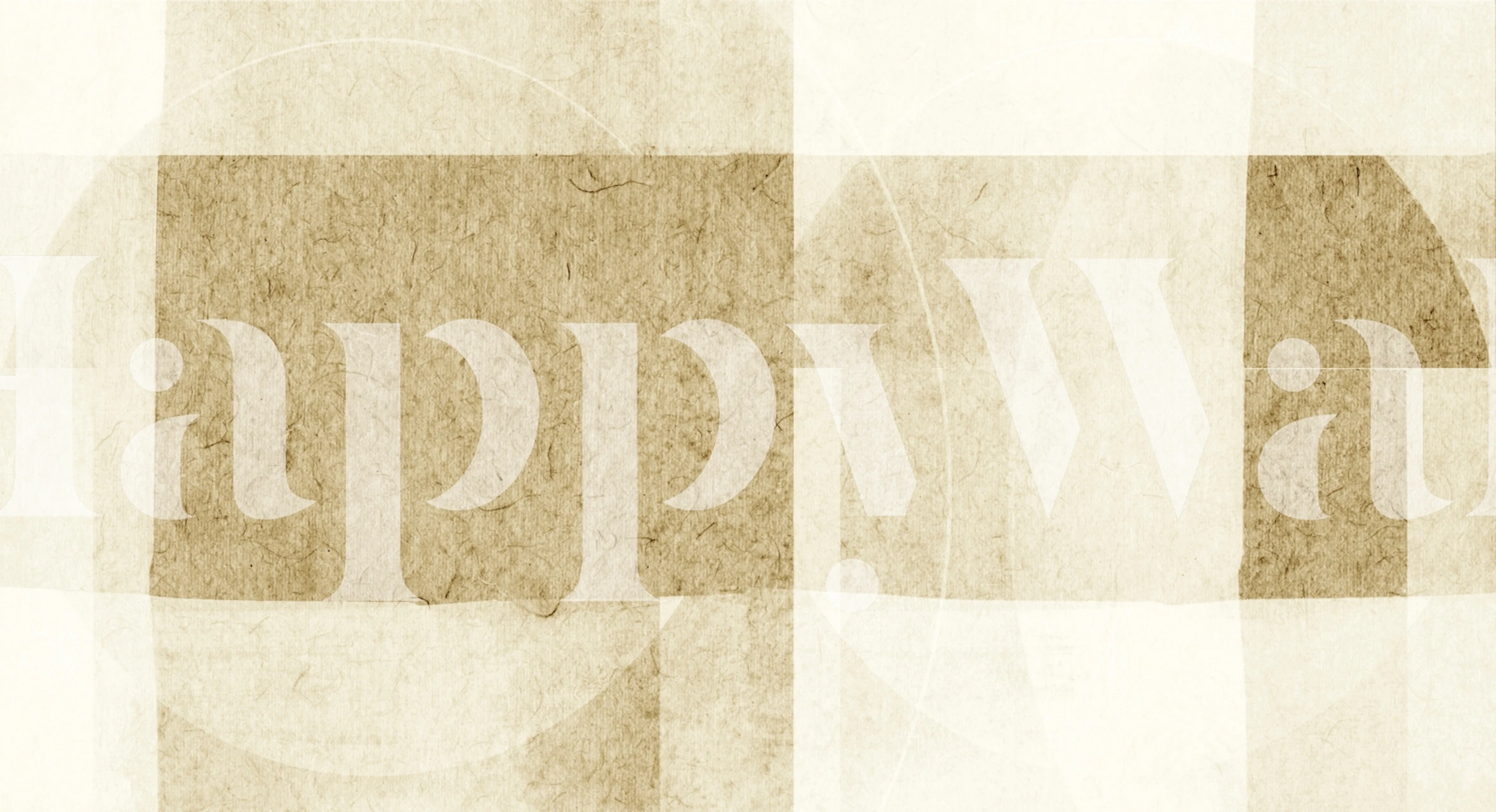 Neutral natural Bauhaus circles wallpaper in beige tones