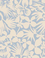 Viva Flora Periwinkle wallpaper