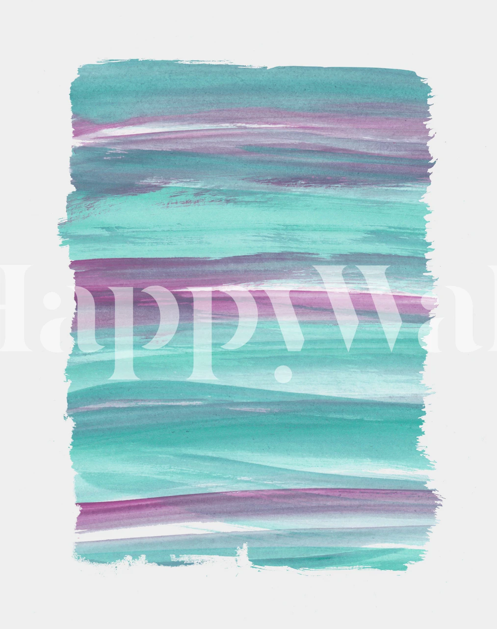 Mermaid Abstract Minimalism wallpaper in a room