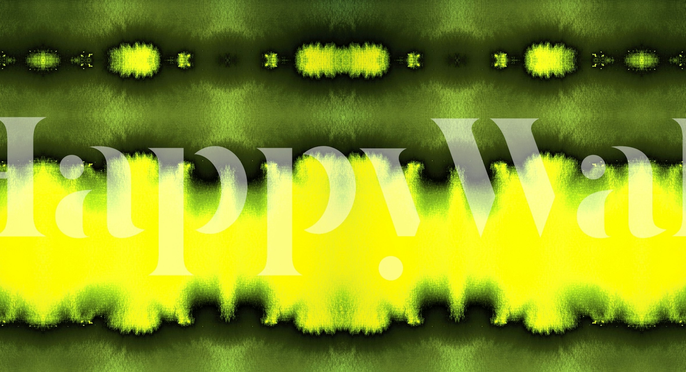 Abstract pattern with neon yellow and dark green hues wallpaper