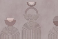 Bauhaus Mid Century Elegance Rosegold Blush Pink tapety