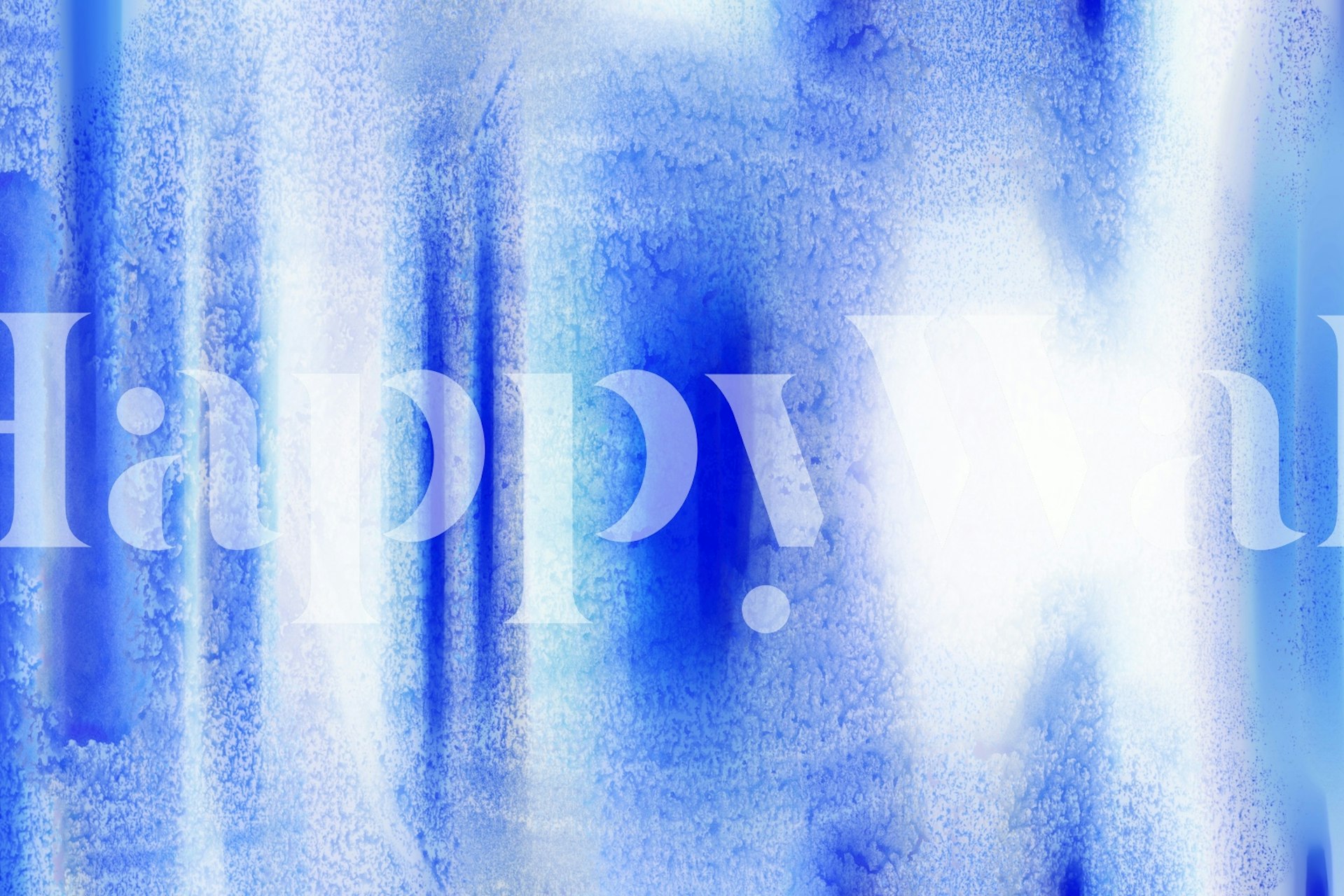 Abstract watercolor design in blue tones wallpaper