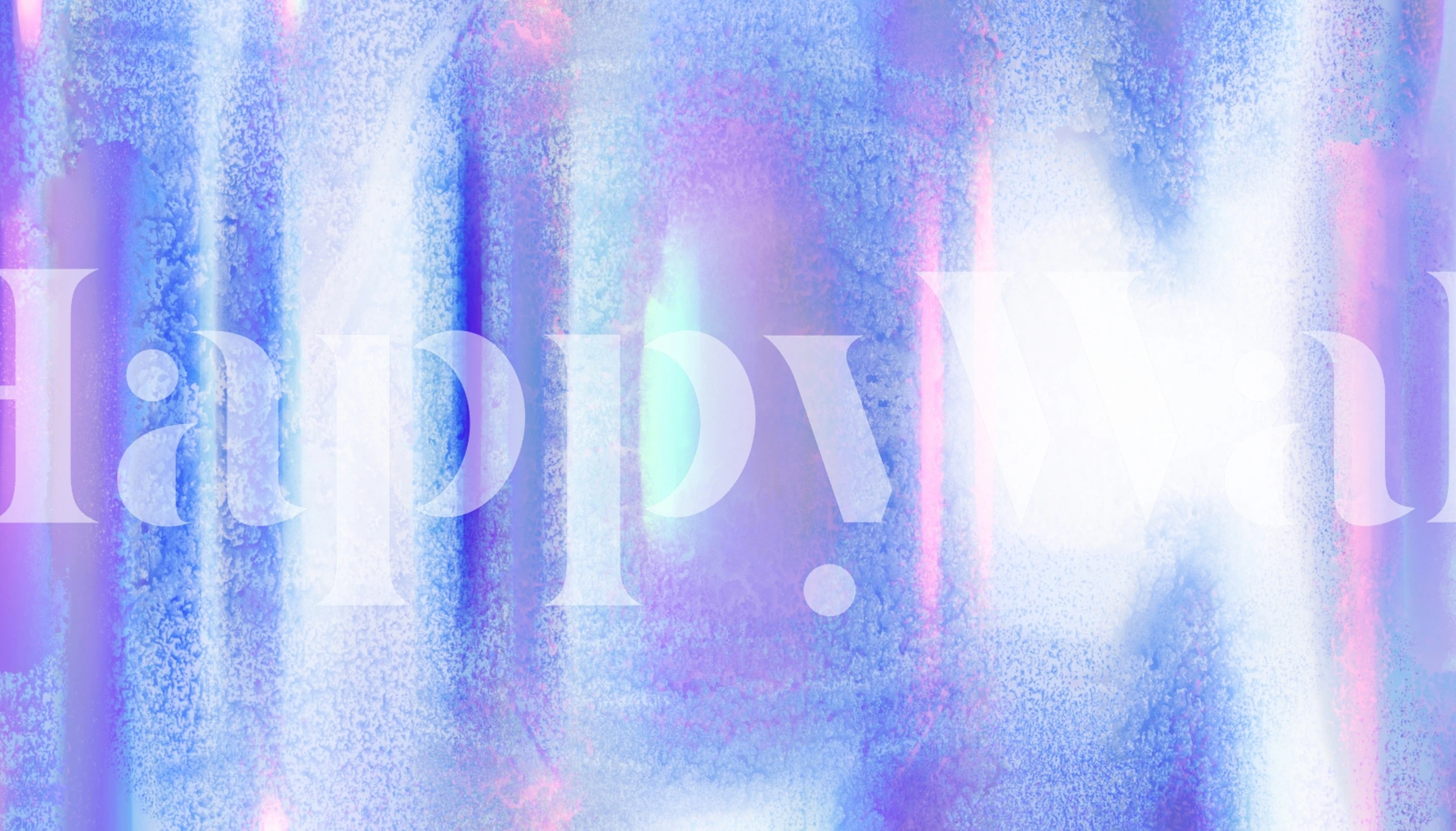 Abstract cosmic ice-themed wall mural with shades of blue and purple