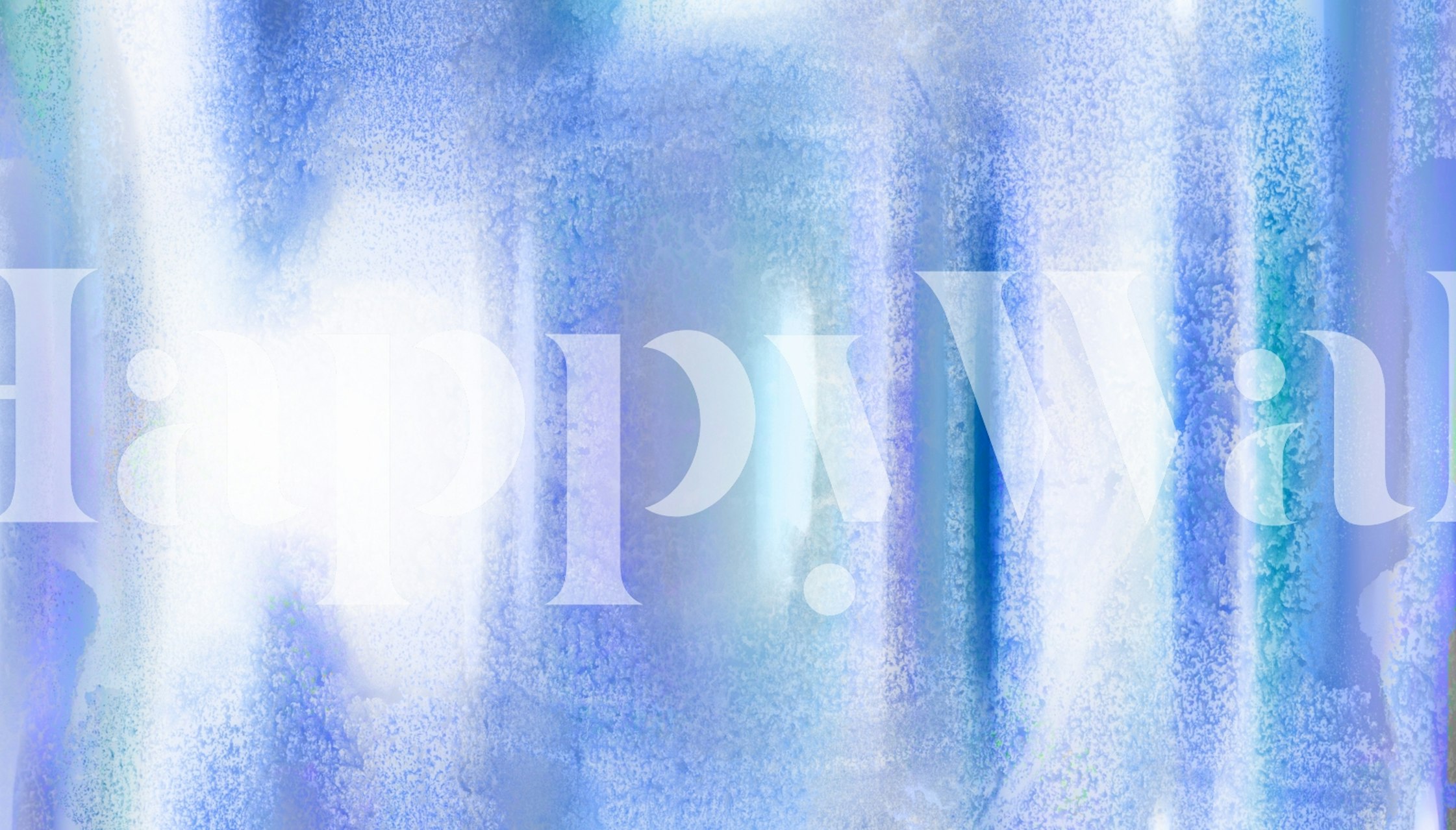 Abstract watercolor wallpaper in shades of blue and white