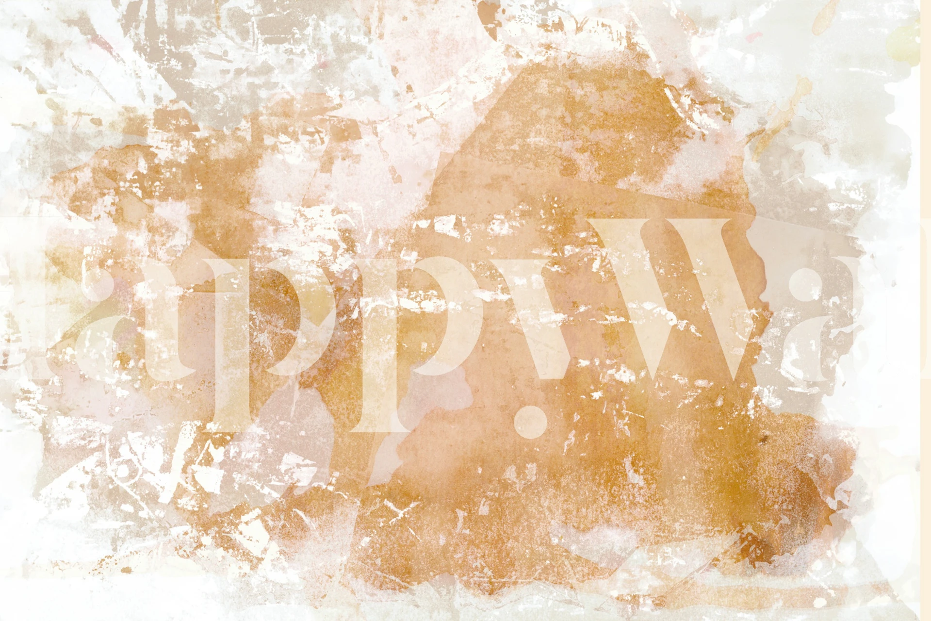 Abstract cream and gold design wallpaper