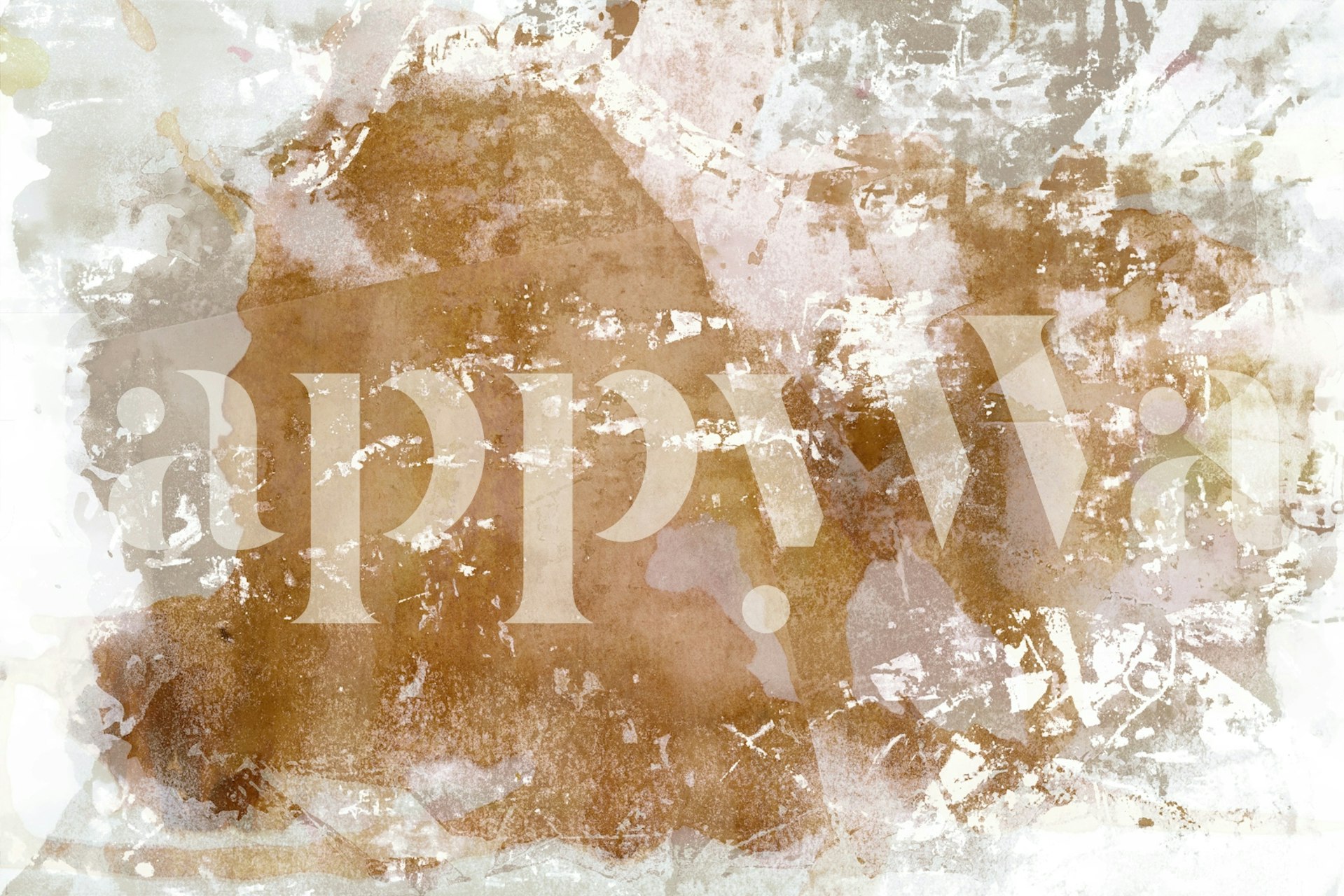 Murale murale inspirée de la Terre japonaise avec des tons sereins et terreux et un motif texturé