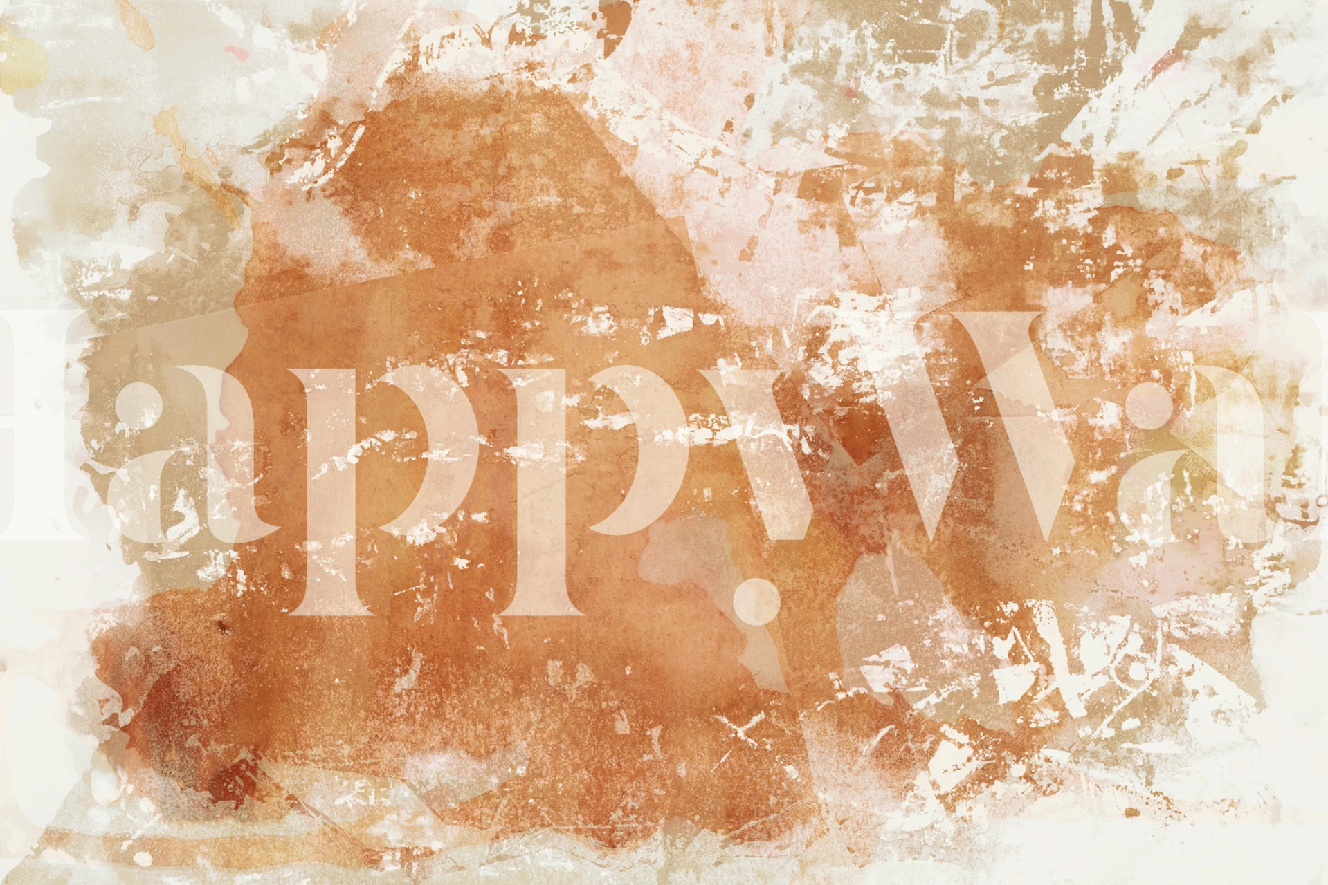 Abstract rustic brown and cream textures wallpaper