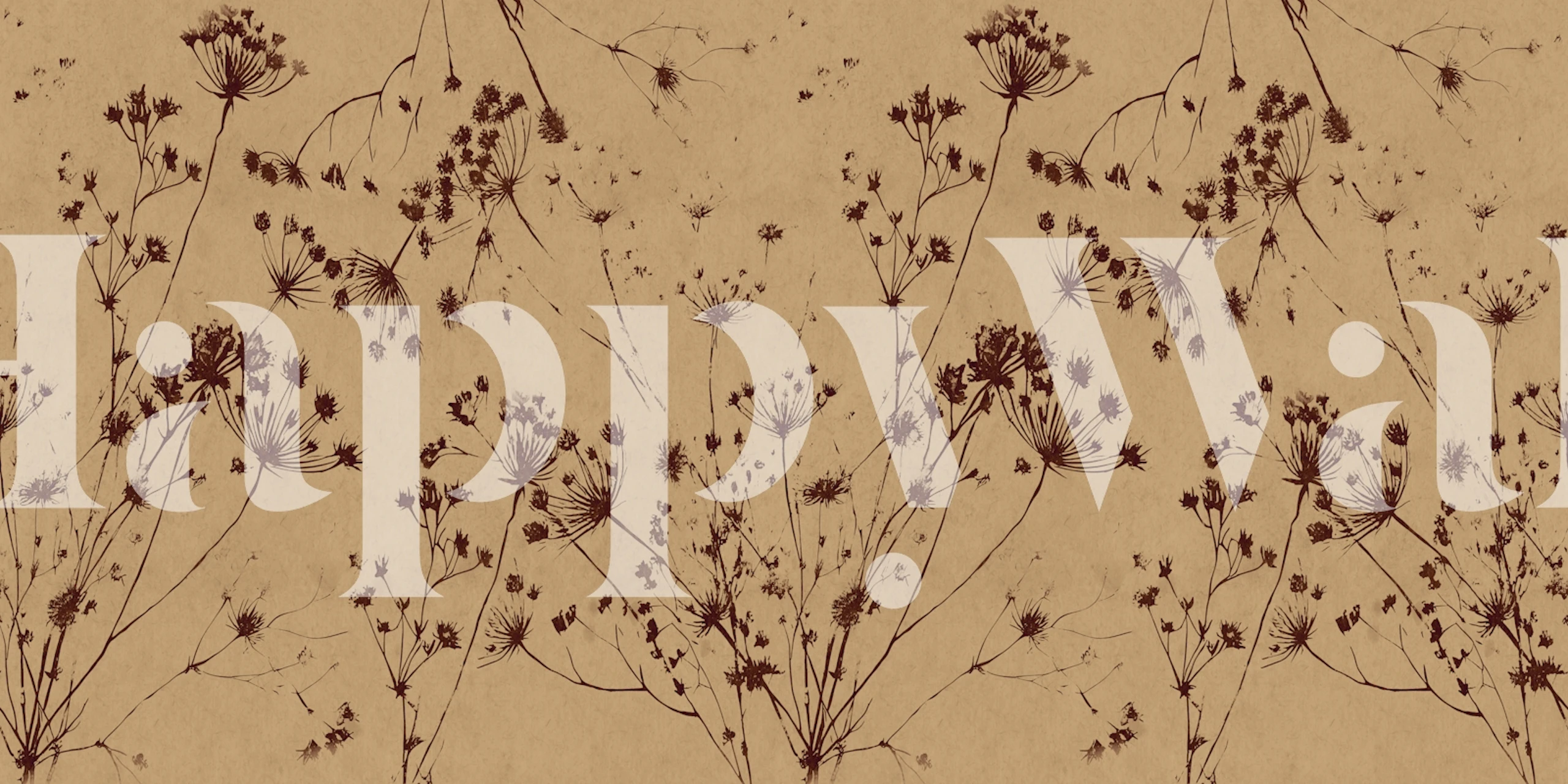 Abstract rustic brown and cream textures wallpaper