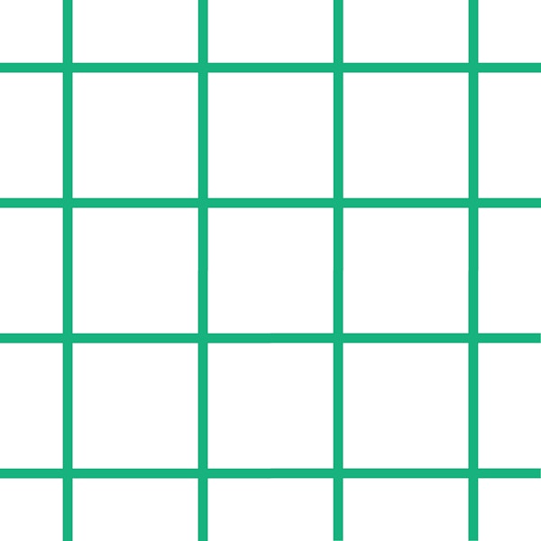 Green on white grid