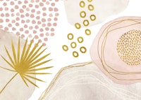 Golden Glamour Boho Tropical Vibes tapete