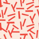 Red strokes on beige