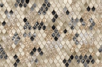 Gold Black Mermaid Scales Glam 1 tapeta