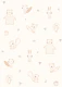 Forest friends cream background