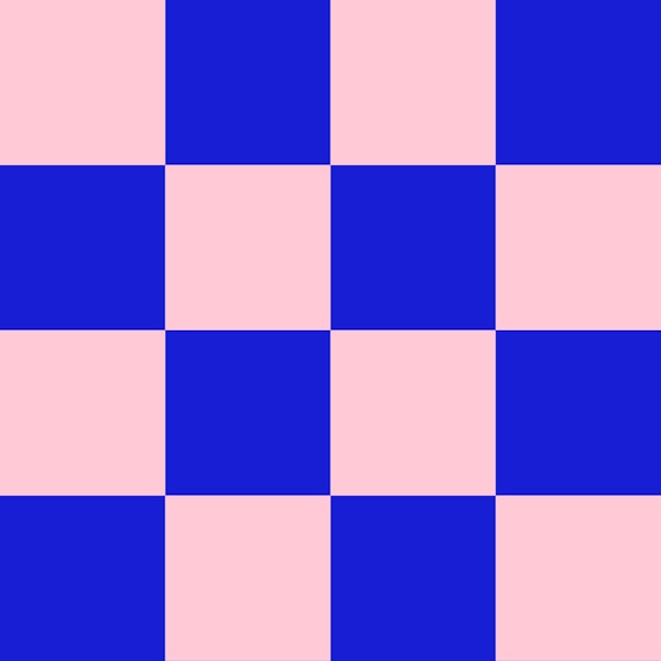 Pink and Blue Checker