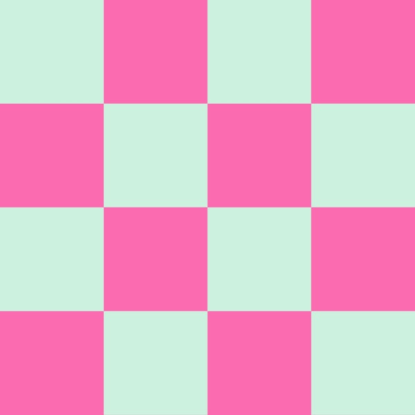 Pink and Mint Checker