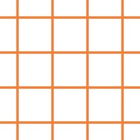 Orange on white grid carta da parati