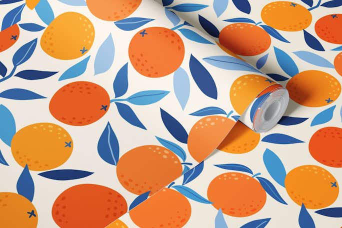 Oranges tropicalwallpaper roll