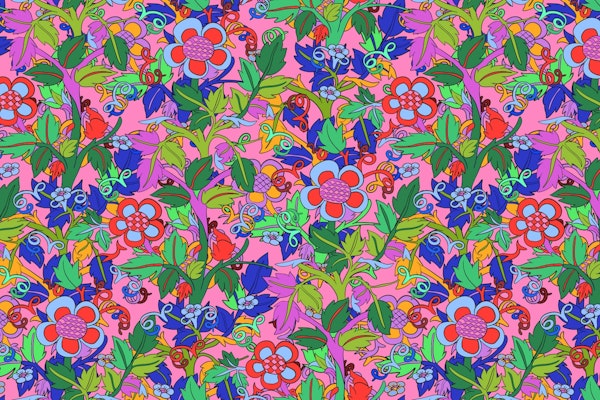 Art Nouveau Flowers Pattern II