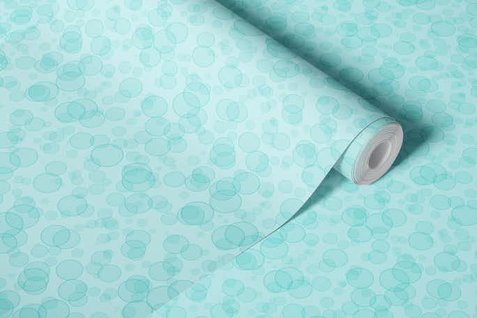 Blue bubbleswallpaper roll