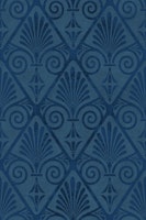 Art Deco Opulence Velvet Reverie Golden Era Pattern Teal Blue wallpaper