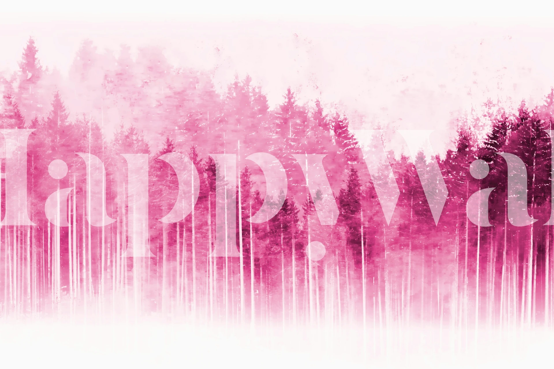 Fototapeta silueta lesa purpurové borovice na happywall.com