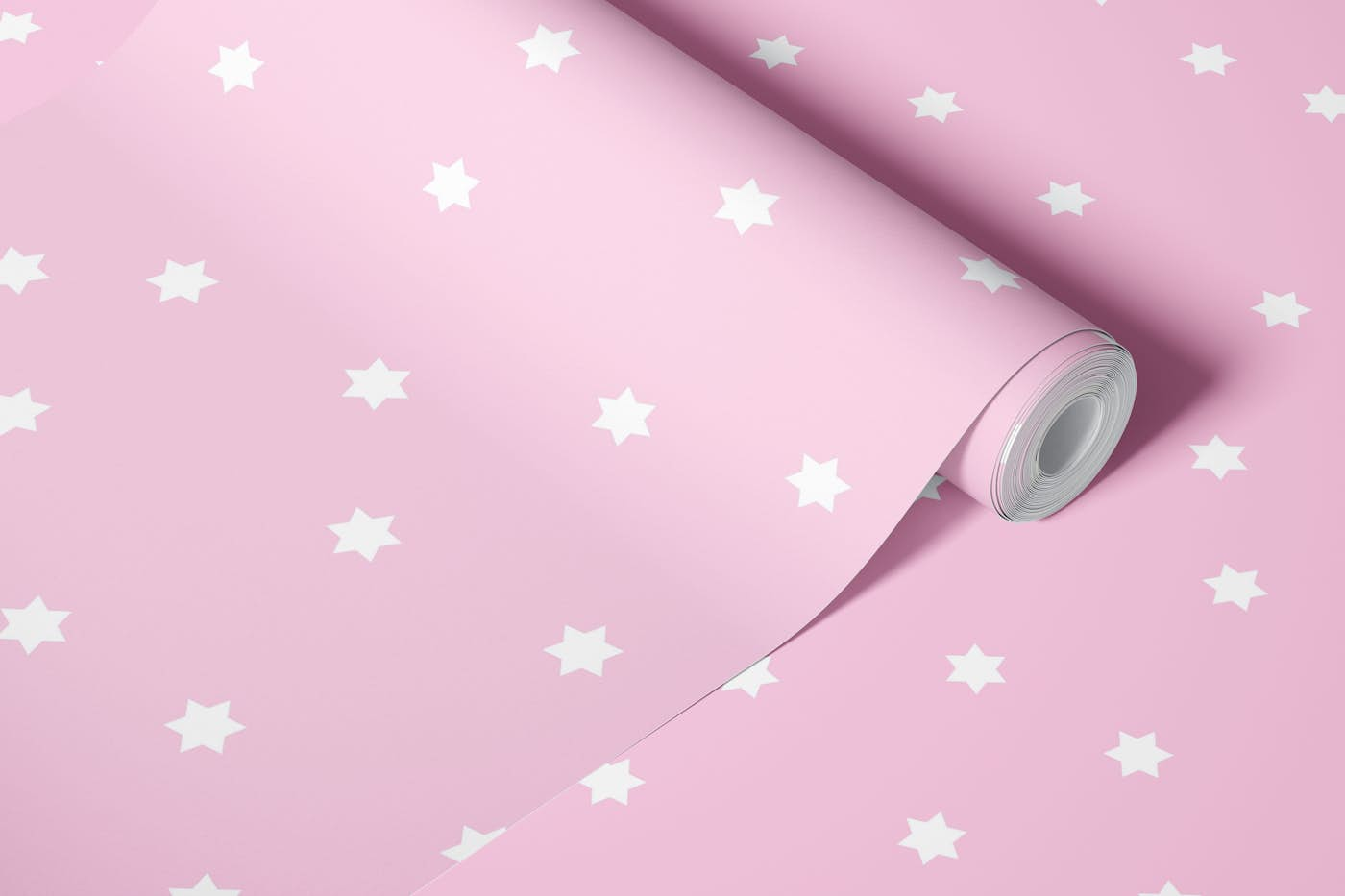 Sweet stars pink wallpaper roll