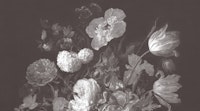 Moody Monochrome Dutch Florals I papiers peint