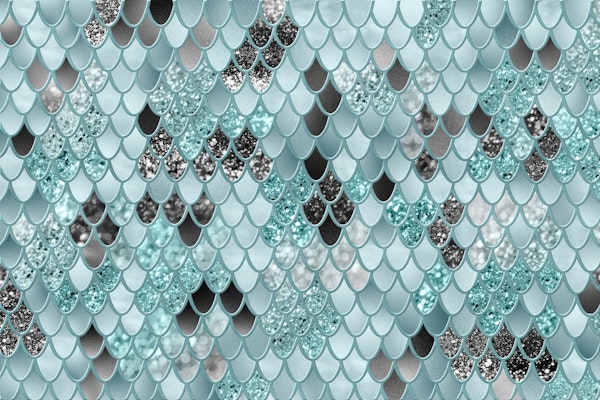 Mint Black Mermaid Scales Glam 1