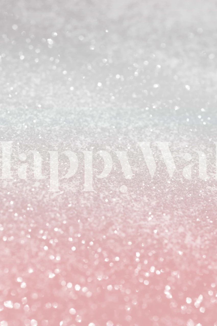 Blush Gray Princess Glitter 1 tapet i ett rum