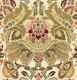 Victorian flower damask earthy colors